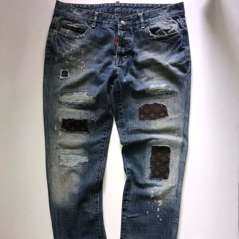 DSquard patch jeans
